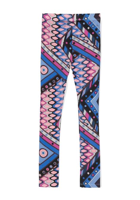 EMILIO PUCCI JUNIOR Leggings Con Stampa Vivara - EMILIO PUCCI JUNIOR