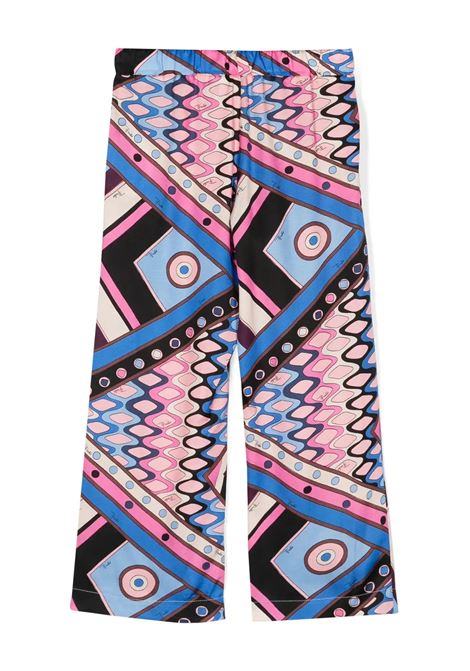 EMILIO PUCCI JUNIOR Pantaloni a Gamba Dritta Con Stampa Vivara - EMILIO PUCCI JUNIOR Qualità
