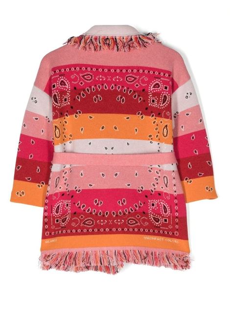 ALANUI KIDS Cardigan Bandana A Strisce Rosa e Multicolore - ALANUI KIDS Spedizione Gratuita