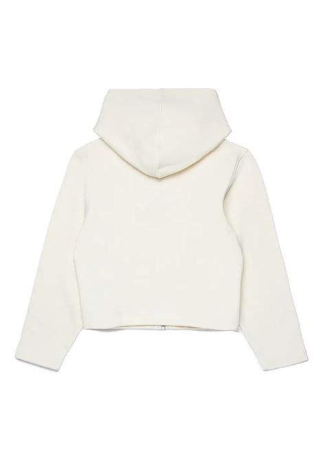 MAX&CO. KIDS Felpa Zip-Up Bianc Con Logo e Cappuccio - MAX&CO. KIDS Sottocosto