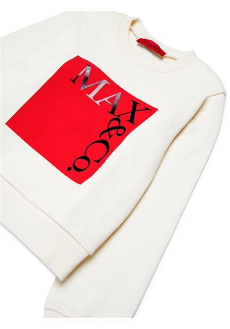 MAX&CO. KIDS Felpa Icona Con Logo In Bianco e Rossa - MAX&CO. KIDS Convenienza