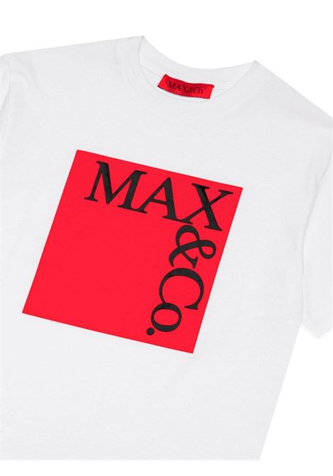 MAX&CO. KIDS T-Shirt Icona Con Logo In Bianco e Rosso - MAX&CO. KIDS Novità