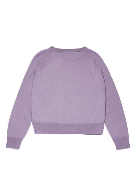 MAX&CO. KIDS Pullover In Lana Lilla Con Cuore - MAX&CO. KIDS Offerta