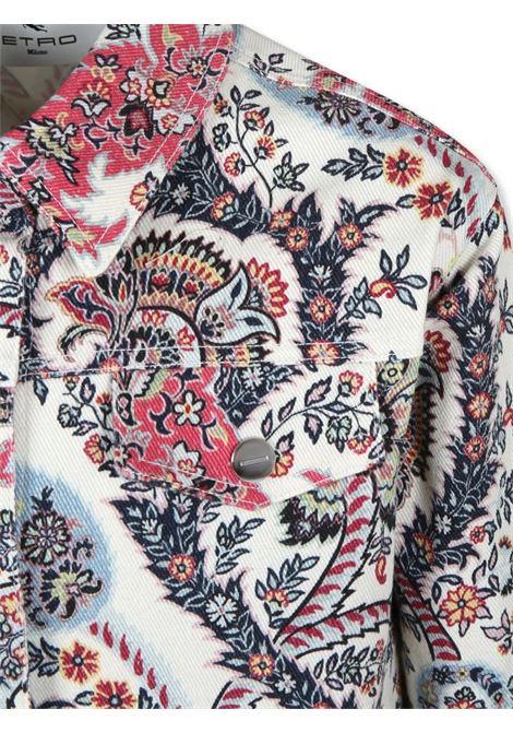 ETRO KIDS Giubbotto Outerwear Bianco Con Motivi Paisley - ETRO KIDS Moda