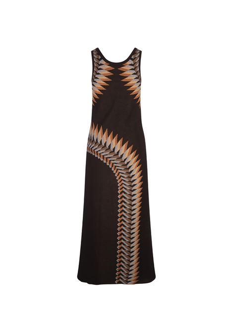 RABANNE Abito In Lurex Jacquard Marrone - RABANNE Economico
