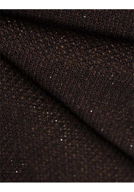 RABANNE Abito In Lurex Jacquard Marrone - RABANNE Economico