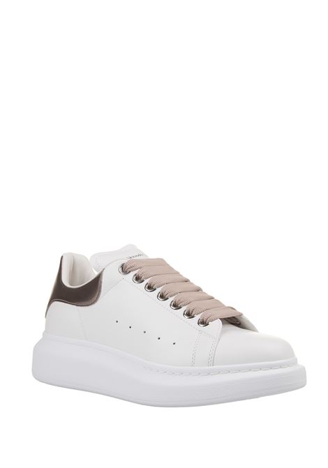 ALEXANDER MCQUEEN Sneakers Oversize In Bianco e Rosa Metallizzato - ALEXANDER MCQUEEN Nuova