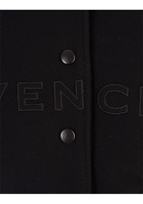 GIVENCHY Bomber Corto GIVENCHY Nero In Lana e Pelle - GIVENCHY Flash Sale