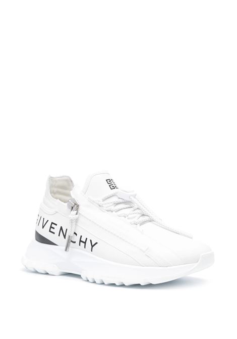 GIVENCHY Sneakers Da Running Spectre In Pelle Bianca Con Zip - GIVENCHY Fornitura limitata