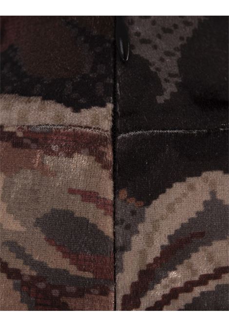 ETRO Top In Ciniglia Stampata Grigio - ETRO Cyber Monday