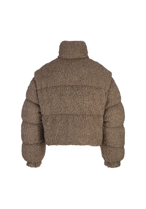 MONCLER Piumino 2 in 1 in Tweed Cytinelle Beige - MONCLER Online Outlet