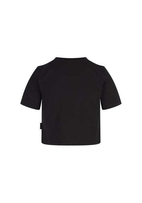 PHILIPP PLEIN T-Shirt Round Neck SS Crystal Hexagon Nera - PHILIPP PLEIN Grandi sconti