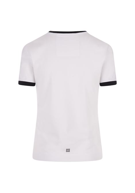 GIVENCHY T-Shirt Slim GIVENCHY Archetype In Cotone Bianco/Nero - GIVENCHY Offerte stagionali