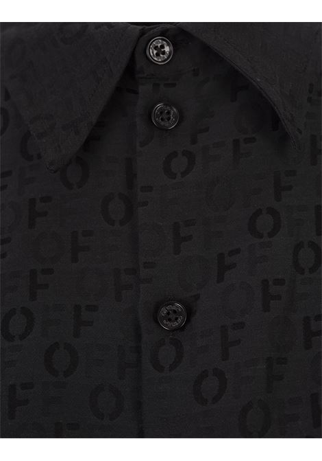 OFF-WHITE Mini Abito Monogram Jacquard Twisted Nero - OFF-WHITE Offerte speciali