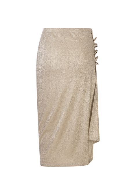 RABANNE Gonna Midi In Lurex Dorato - RABANNE Enormi risparmi
