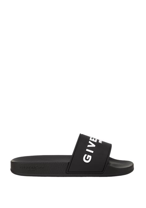 GIVENCHY Ciabatte In Gomma Nera Con Logo - GIVENCHY Offerta settimanale