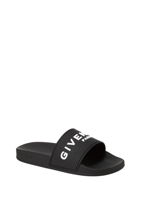 GIVENCHY Ciabatte In Gomma Nera Con Logo - GIVENCHY Offerta settimanale