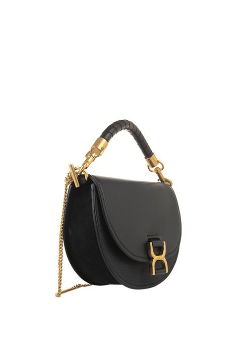 CHLOÉ Borsa Con Patta e Catena Marcie In Black - CHLOÉ Fino al 60% di sconto