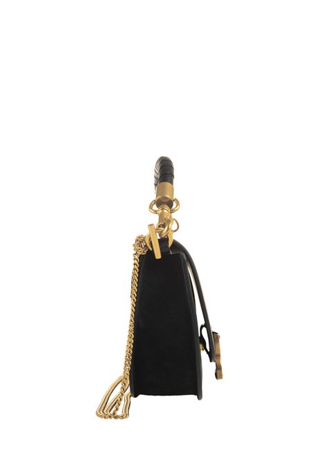 CHLOÉ Borsa Con Patta e Catena Marcie In Black - CHLOÉ Fino al 60% di sconto