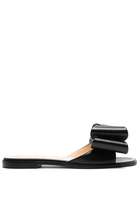 MACH & MACH Sandali Bassi Con Fiocco In Nappa Nera - MACH & MACH Sostegno trimestrale