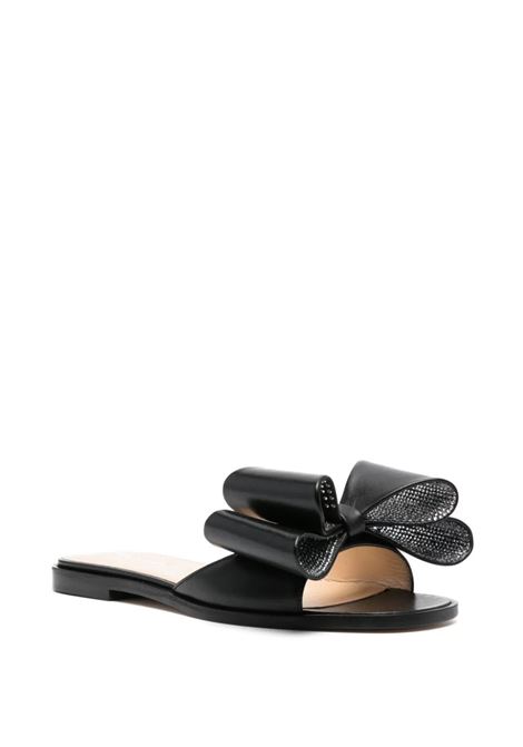 MACH & MACH Sandali Bassi Con Fiocco In Nappa Nera - MACH & MACH Sostegno trimestrale