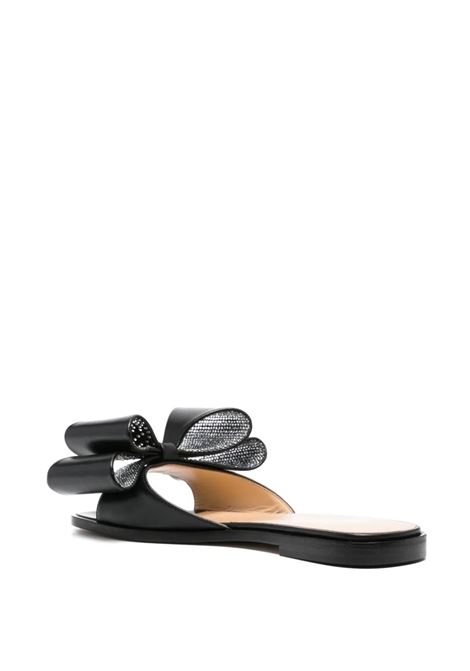 MACH & MACH Sandali Bassi Con Fiocco In Nappa Nera - MACH & MACH Sostegno trimestrale