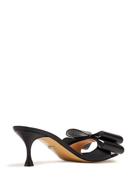 MACH & MACH Mules 65 Con Fiocco In Nappa Nera - MACH & MACH Discount Store per i nuovi prodotti