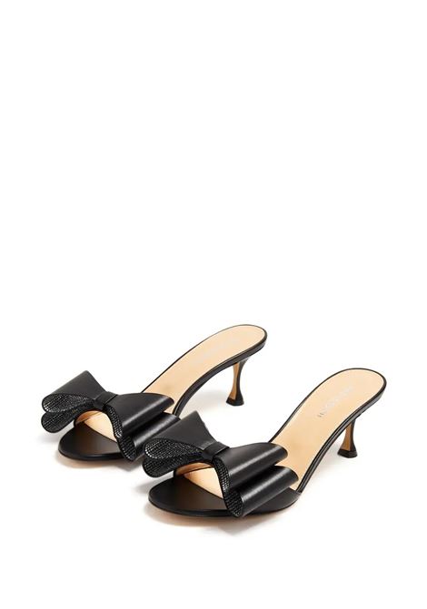 MACH & MACH Mules 65 Con Fiocco In Nappa Nera - MACH & MACH Discount Store per i nuovi prodotti