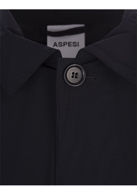ASPESI Impermeabile In Nylon Stretch Blu Navy - ASPESI Duty-free
