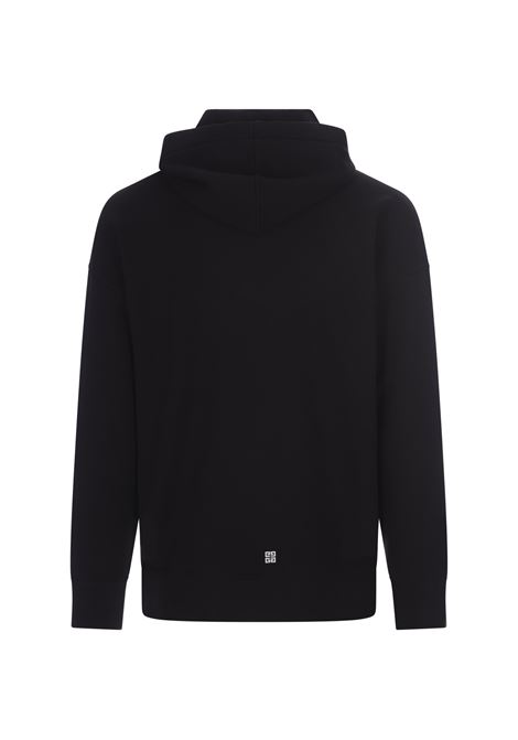 GIVENCHY Felpa Con Cappuccio GIVENCHY Archetype In Tessuto Garzato Nero - GIVENCHY 50% di sconto per tempo limitato