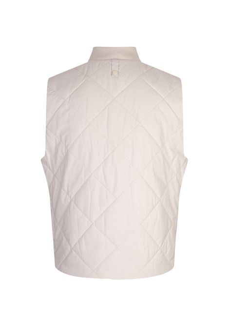 BOSS Gilet Idrorepellente Bianco Con Impunture a Rombi - BOSS 2025