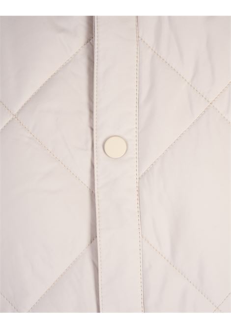 BOSS Gilet Idrorepellente Bianco Con Impunture a Rombi - BOSS 2025