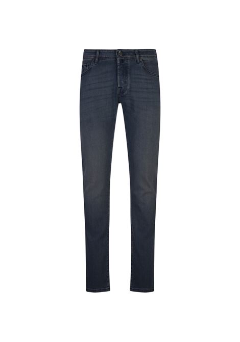 JACOB COHEN Jeans Nick Slim Fit In Denim Super Stretch Blu Scuro - JACOB COHEN Italy