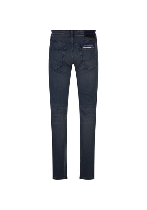 JACOB COHEN Jeans Nick Slim Fit In Denim Super Stretch Blu Scuro - JACOB COHEN Italy