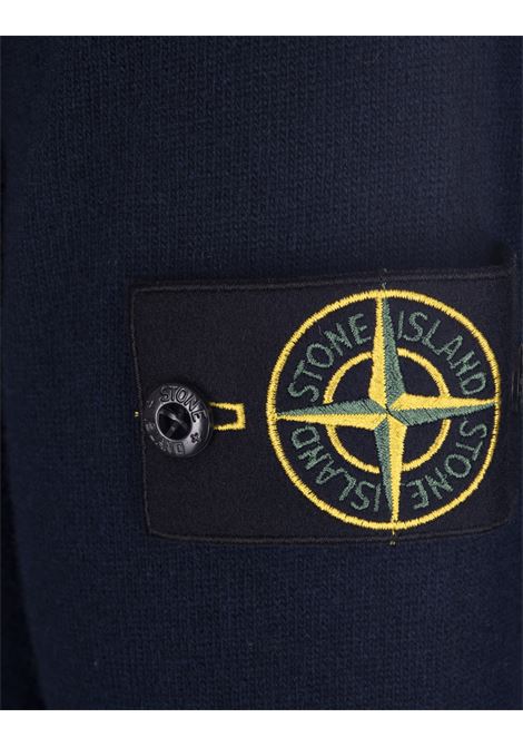 STONE ISLAND Pullover a Girocollo In Lana Blu Navy - STONE ISLAND Qualità