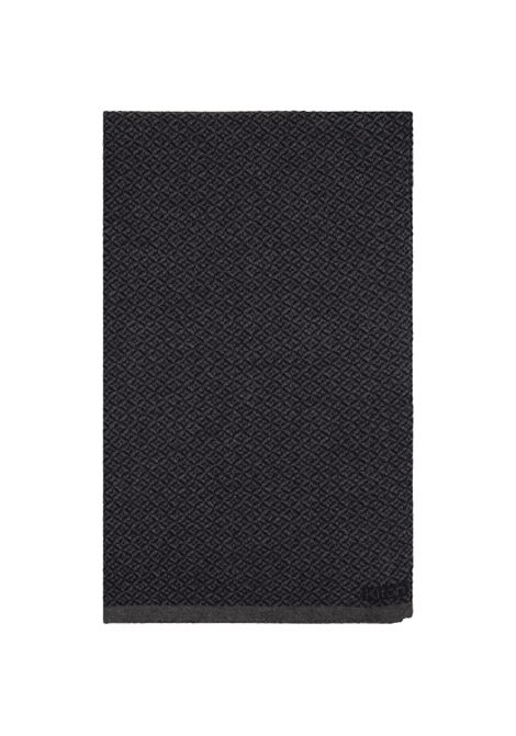 KITON Sciarpa In Cashmere Blu Con Motivo Jacquard - KITON Pezzi Unici