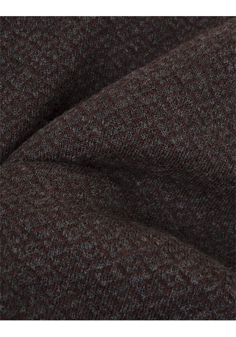 KITON Sciarpa In Cashmere Marrone Con Motivo Jacquard - KITON Soddisfazione Garantita