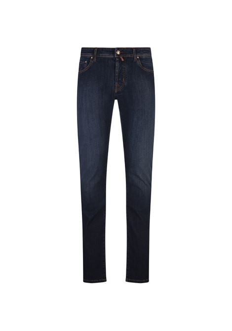 JACOB COHEN Jeans Nick Slim Fit In Denim Blu Scuro - JACOB COHEN Promozione Limitata