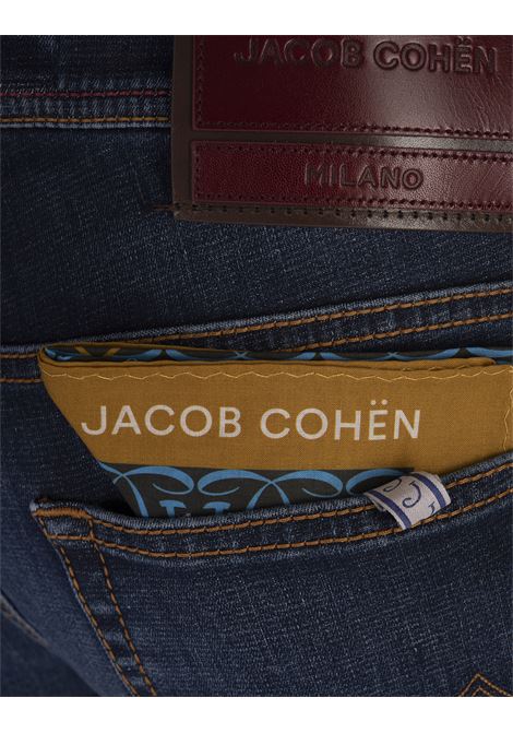 JACOB COHEN Jeans Nick Slim Fit In Denim Blu Scuro - JACOB COHEN Promozione Limitata