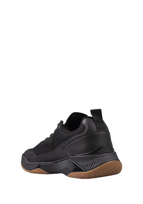 BOSS Sneakers Nere In Materiali Misti Con Suola Antiscivolo - BOSS Prezzo Ridotto