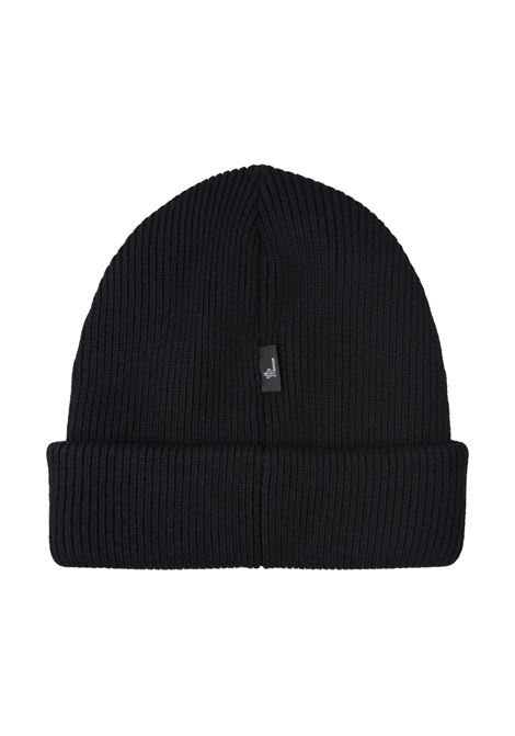 MONCLER GRENOBLE Berretto In Lana Nera Con Patch Logo - MONCLER GRENOBLE Economico