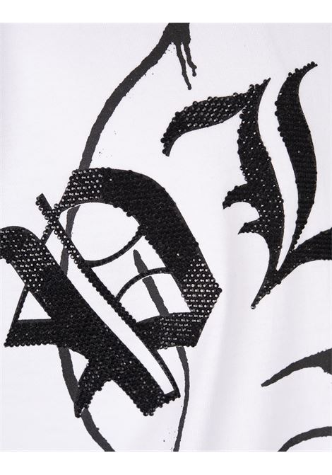 PHILIPP PLEIN T-Shirt Round Neck SS Skull Bianca - PHILIPP PLEIN Online