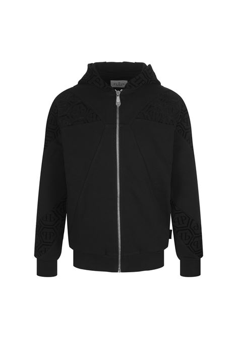 PHILIPP PLEIN Jogging Set Hoodie/Trousers With Jacquard Inserts Monogram - PHILIPP PLEIN I Più Venduti
