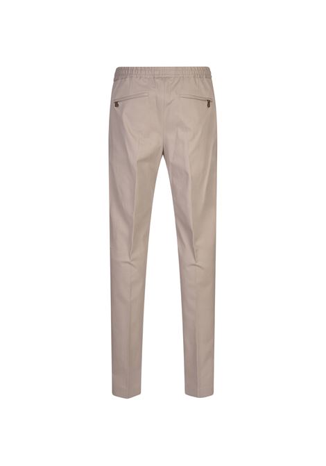 PT TORINO Pantaloni Slim Fit Con Coulisse In Misto Cashmere Sabbia - PT TORINO Nuova