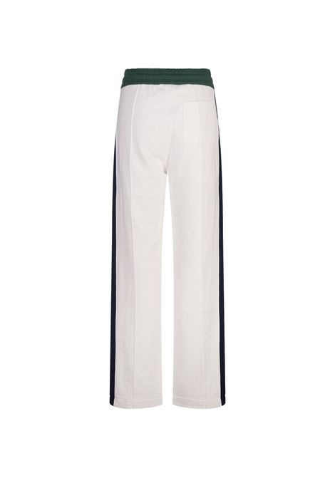 CASABLANCA Joggers Bianchi Blu e Verde Con Patch Logo - CASABLANCA Flash Sale