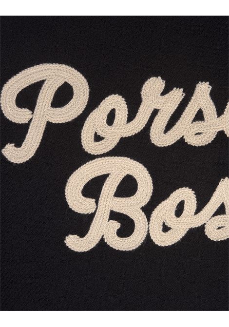 BOSS Giubbotto Porsche x BOSS Nero In Lana e Pelle - BOSS Fornitura limitata