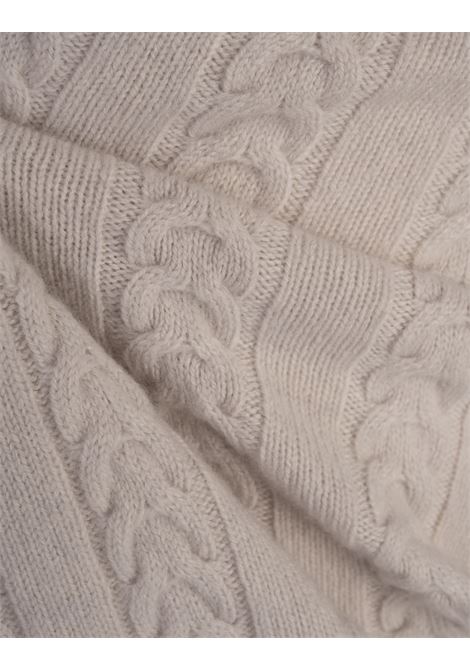 BOSS Maglione Dolcevita In Lana Vergine e Cashmere Bianco - BOSS Black Friday