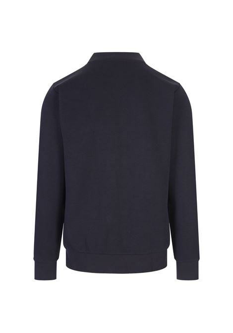 BOSS Felpa Regular Fit Blu Con Patch Monogramma - BOSS Offerta natalizia