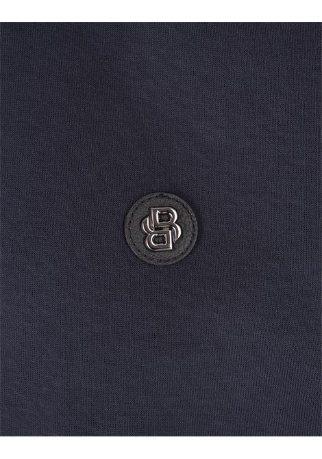 BOSS Felpa Regular Fit Blu Con Patch Monogramma - BOSS Offerta natalizia