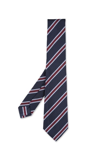 KITON Cravatta Regimental Mogador Blu - KITON